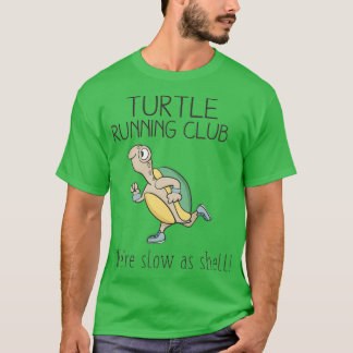 Turtle Running Club Funny Turtle Running T-Shirt