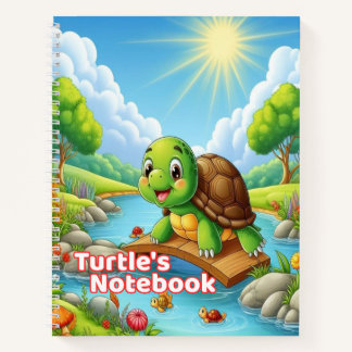Turtle’s Notebook – Süßes Schulkindernotizbuch Notizbuch