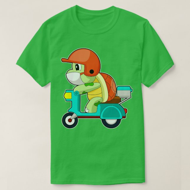 Turtle Scooter 1 T-Shirt (Design vorne)