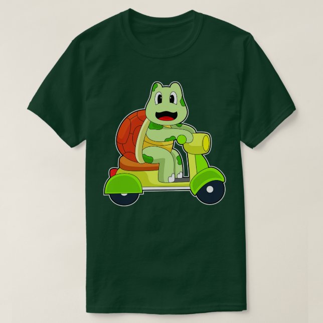 Turtle Scooter T-Shirt (Design vorne)