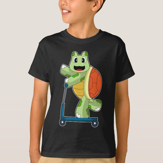 Turtle Scooter T-Shirt (Vorderseite)