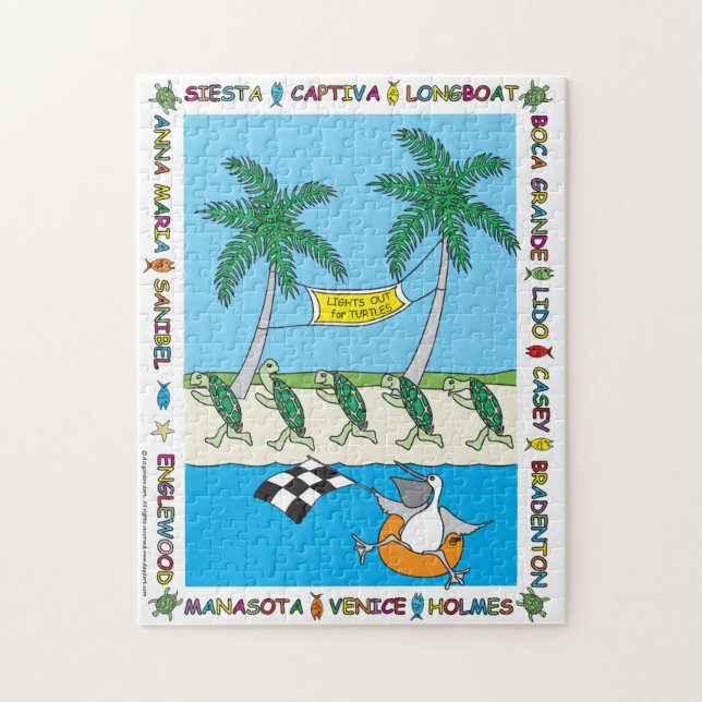 Turtle Season 11X14 Jigsaw Puzzle (Vertikal)