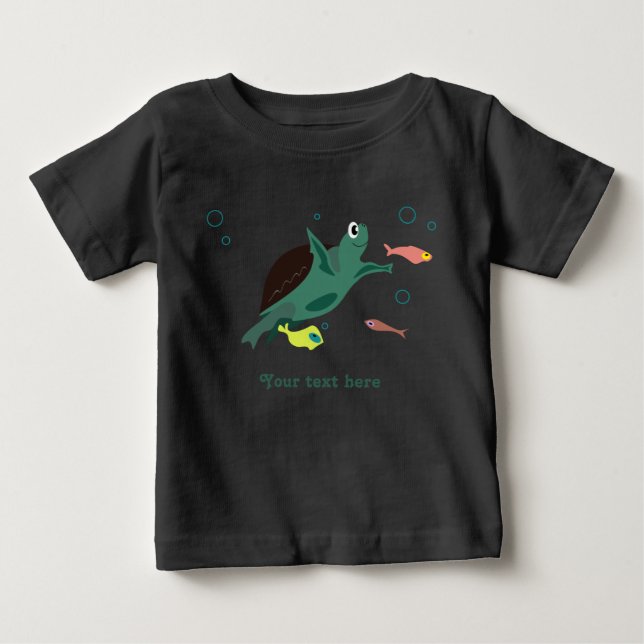 Turtle-Shirt Baby T-shirt (Vorderseite)