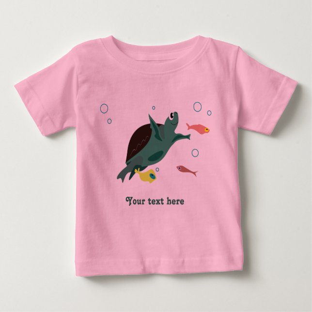 Turtle-Shirt Baby T-shirt (Vorderseite)