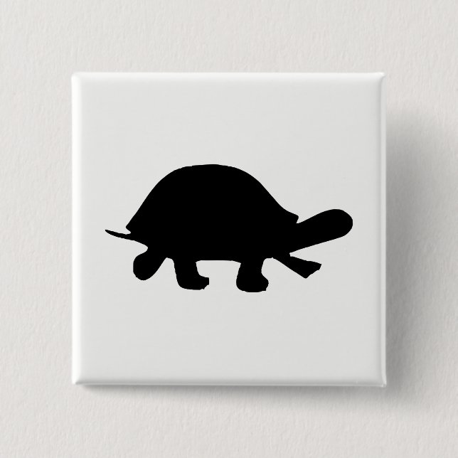 Turtle-Silhouette Button (Vorderseite)