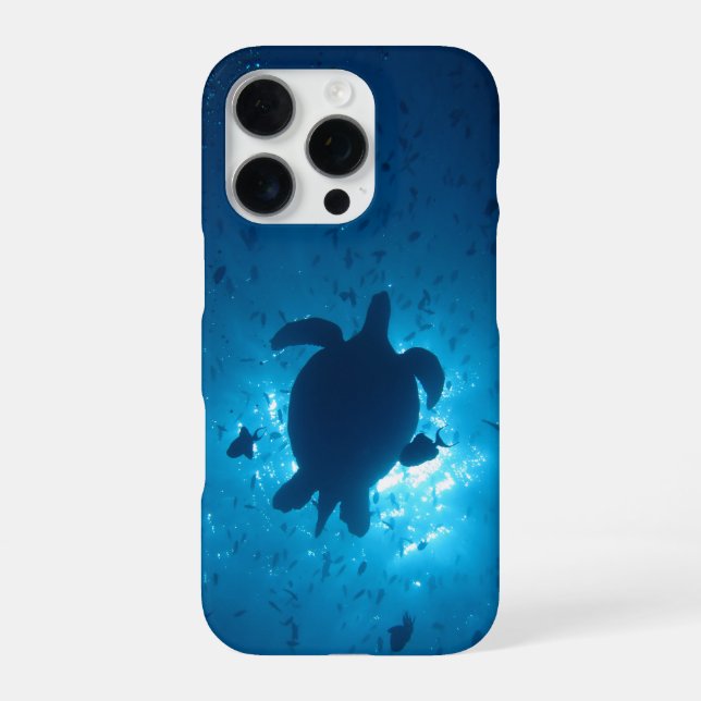 Turtle Silhouette Iphone Case Hülle (Rückseite)