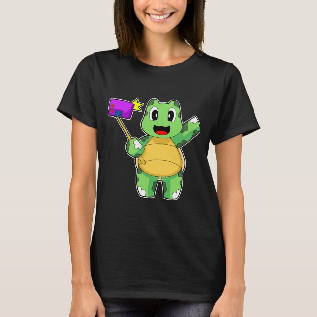 Turtle Smartphone T-Shirt (Vorderseite)