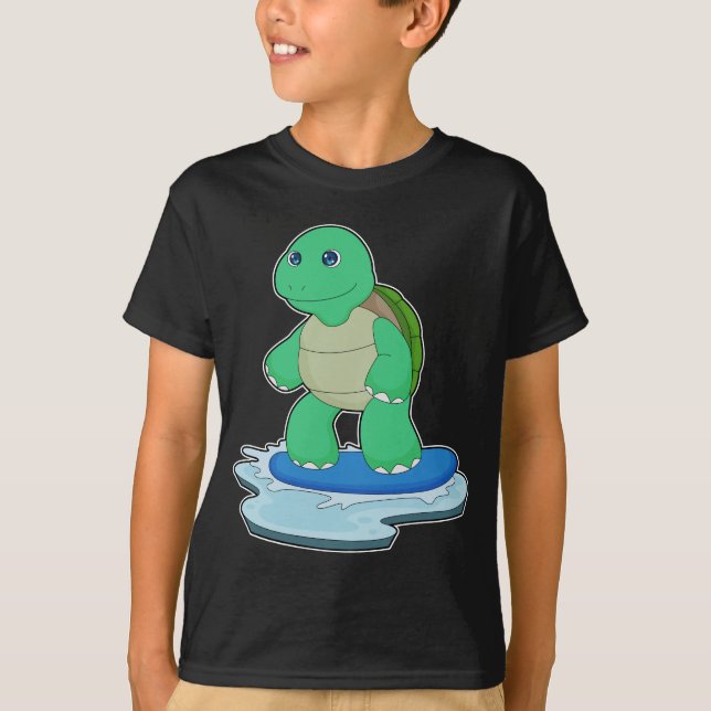 Turtle Snowboard Wintersport T-Shirt (Vorderseite)