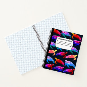 Turtle Spiralkomposition Notebook Notizbuch