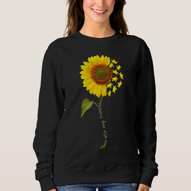 Turtle Sunflower Sweatshirt (Vorderseite)