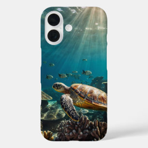 Turtle Swim iPhone 16 Hülle