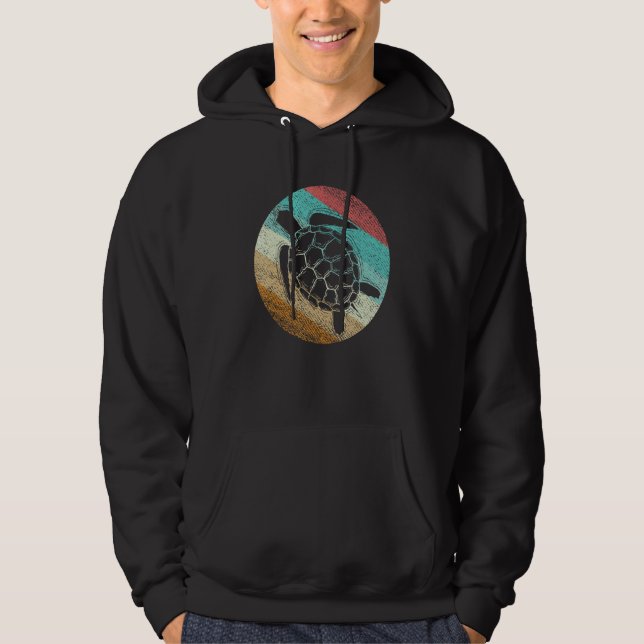 Turtle swimming in the Sea Hoodie (Vorderseite)