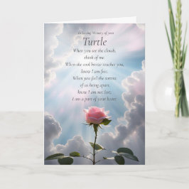 Turtle Sympathy Loss Tortoise Condolences Pet Karte
