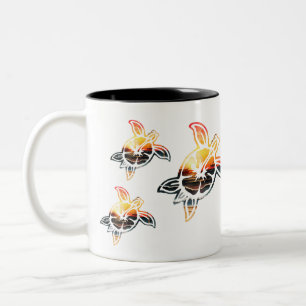Turtle-Tasse Zweifarbige Tasse