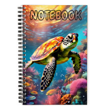 Turtle Themed Spiral Notebook