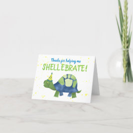 Turtle Tortoise Danke Notiz Card Stationierung