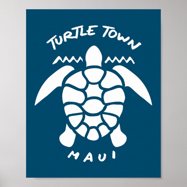 Turtle Town, Maui Island, Hawaii Poster (Vorne)