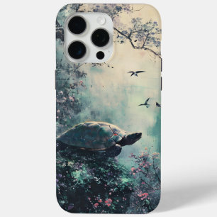 Turtle Tranquility Blossom Case-Mate iPhone Hülle