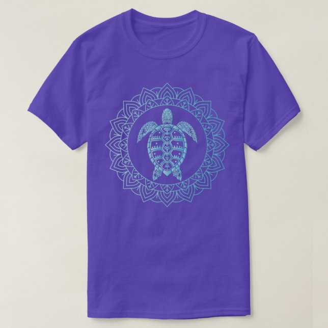 Turtle Tribe Abstrakt Mandala Turtle Art T-Shirt (Design vorne)
