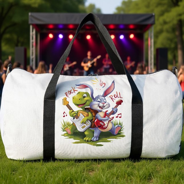 Turtle Und Rabbit Rock Duo Duffle Bag (Von Creator hochgeladen)