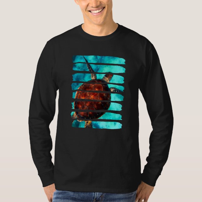 Turtle Underwater Ocean Sea Nature Animal Leisure  T-Shirt (Vorderseite)
