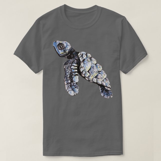 Turtle Watercolor T-Shirt (Design vorne)