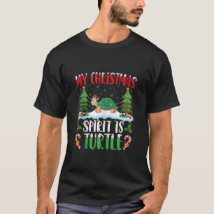 Turtle Wear Weihnachtsmannmütze Weihnachtsgeist is T-Shirt