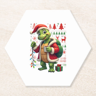 Turtle Weihnachtsbeleuchtung hässlicher Weihnachts Untersetzer