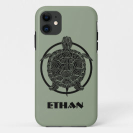 Turtle Zeichn - Wildlife Circle Series Case-Mate iPhone Hülle