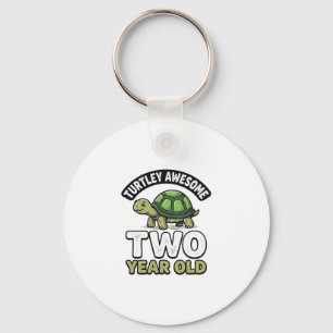 Turtle Zwei Jahre alte Geburtstags Vintage Gravur  Schlüsselanhänger