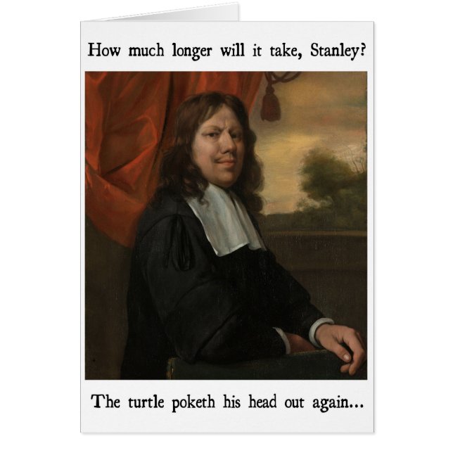 Turtlehead lustige Karte (Vorne)