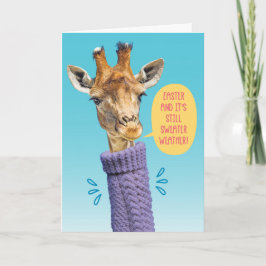 Turtleneck Sweater Giraffe Oaster Sweater Weather Karte