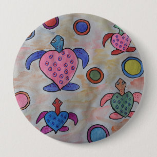 Turtles & Circles-Abzeichen Button