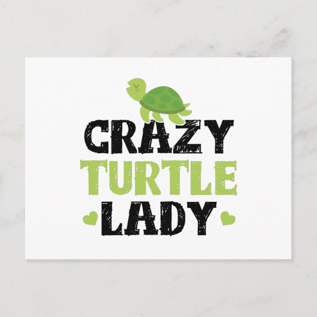 Turtles Girl | Reptiles Pet Turtle Christmas Gesch Postkarte (Vorderseite)