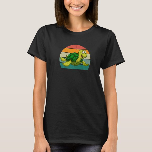 Turtles Turtle shells reptiles lizard slowly torto T-Shirt (Vorderseite)