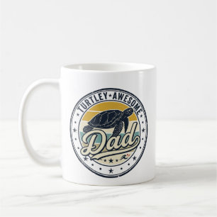 Turtley Awesome Papa Vintage Turtle Shirt Design_1 Kaffeetasse