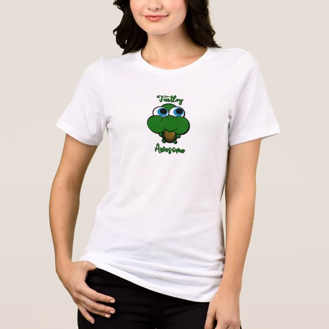 "Turtley Awesome"-Shirt Tri-Blend Shirt (Vorderseite)