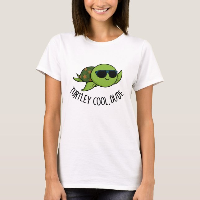 Turtley Cool Typ Funny Turtle Pub T-Shirt (Vorderseite)