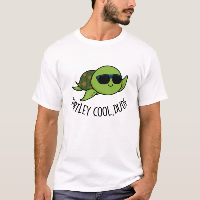 Turtley Cool Typ Funny Turtle Pub T-Shirt (Vorderseite)