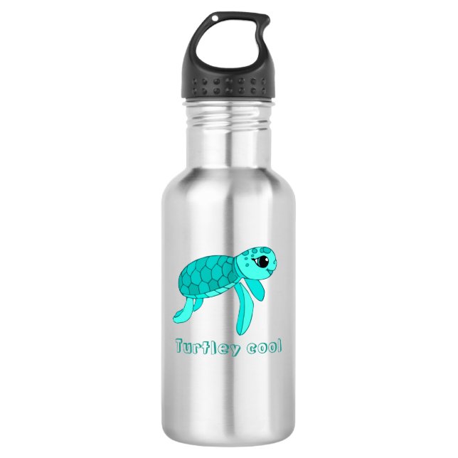 Turtley coole Meeresschildkröte Edelstahlflasche (Vorderseite)