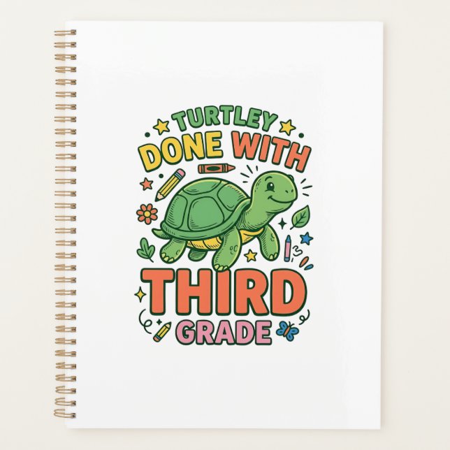 Turtley Fertig mit der dritten Klasse Schildkröten Planer (Vorderseite)