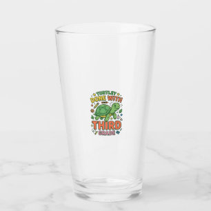 Turtley Fertig mit der dritten Klasse Turtle-Schul Glas