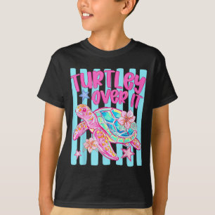 Turtley Over It Ed Turtle Turtle Sarkastischer Som T-Shirt