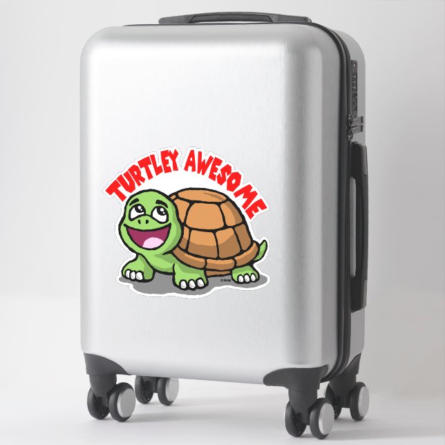 Turtley Phantastisch Aufkleber (Koffer)