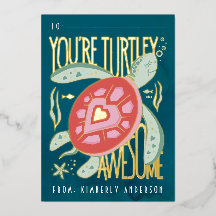 Turtley Phantastisch Foil Pressed Card