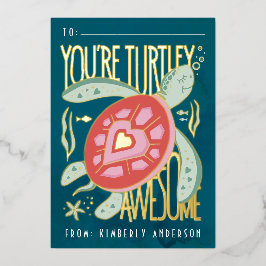 Turtley Phantastisch Foil Pressed Card Folien Feiertagskarte