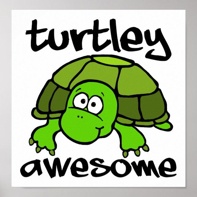 Turtley Phantastisch Funny Poster (Vorne)