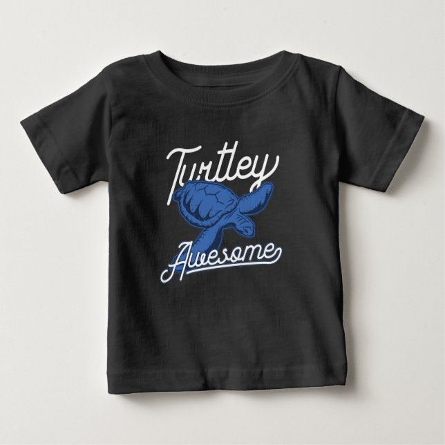 Turtley Phantastisch Funny Sea Life Baby T-shirt (Vorderseite)