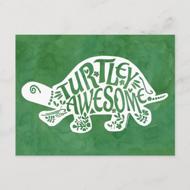 Turtley Phantastisch Postcard Postkarte (Vorderseite)