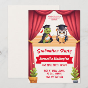 "Turtley Weisen: Eine Abschluss-Eul-stravaganza!" Einladung